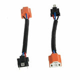 H4 Ceramic Hi Heat Headlight Headlamp Light Bulb Wiring Harness Socket Plug