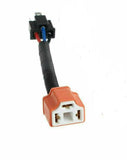 H4 Ceramic Hi Heat Headlight Headlamp Light Bulb Wiring Harness Socket Plug