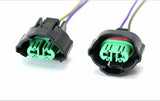 H11 H8 Female Adapters Wiring Harness Sockets w/ 4" Wire For Headlight Fog