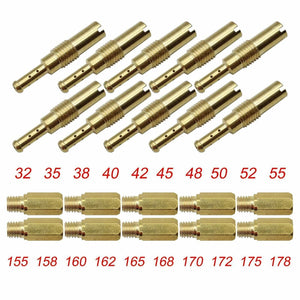 10Pcs Carburetor Main Jet kit Slow Pilot Jet 10Pcs for PWK Keihin OKO CVK PWM