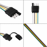 6ft Female 4-Pin Plug 18 AWG Flat Wire Connector