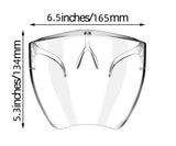 Clear Face Shield Glasses Face Mask Transparent Reusable Visor Anti-Fog Dust USA