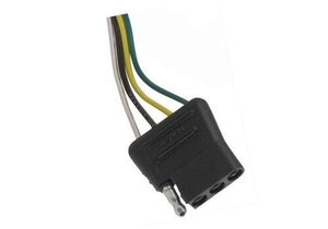 PCC5 4-Way Flat 4 Pin 1 Feet 12 in Trailer Light Wiring Harness Female Plug Connector