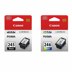 Canon PG-245 Black and CL-246 Tri-Color Ink Cartridges