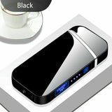 Dual Arc Electric USB Lighter Rechargeable Plasma Windproof Flameless Cigarette